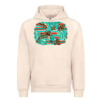 Sandshell leopard turquoise glitter background Urban Hoodie - AdoDesignShop