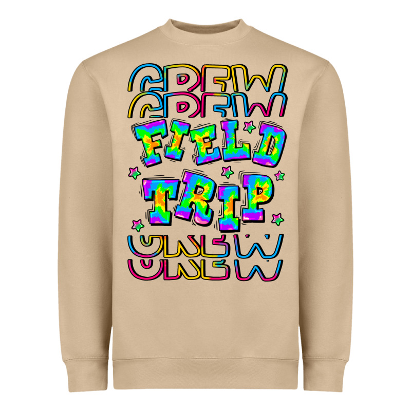 Crew Field Trip Heavyweight Sweatshirt by CowhideDigitalArt | Teevron