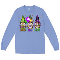 Colony Blue Mardi Gras squad with gnomies Long Sleeve Tee - HowdyJamesFarm