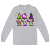 Moon Dust Mardi Gras squad with gnomies Long Sleeve Tee - HowdyJamesFarm