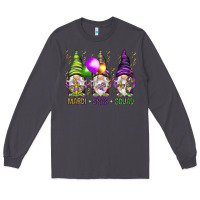 Smoke Mardi Gras squad with gnomies Long Sleeve Tee - HowdyJamesFarm
