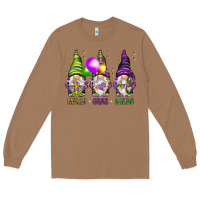 Toasted Coconut Mardi Gras squad with gnomies Long Sleeve Tee - HowdyJamesFarm