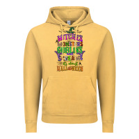 Vintage Mustard witches monsters goblins and screams its almost halloween Vintage Hoodie - CowGirlArtShop