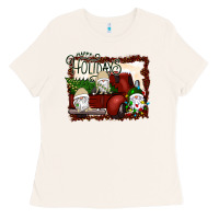 Bone happy holidays gnomes Christmas Truck Ladies Tee - Bettercallsaul