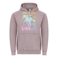 Vintage Zinc Jesus And Horses, Horse Gifts For Girls, Women Vintage Hoodie - minhPixels