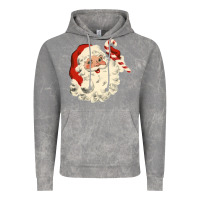 Cloud Rock santa vintage face Vintage Hoodie - minhPixels