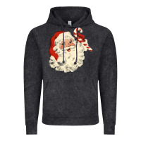 Vintage Black santa vintage face Vintage Hoodie - minhPixels