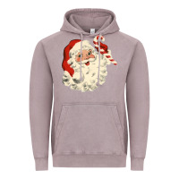 Vintage Zinc santa vintage face Vintage Hoodie - minhPixels