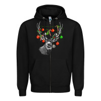 Black Mule deer with Zipper Hoodie - LillyAllenDesigns