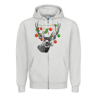 Dove Grey Mule deer with Zipper Hoodie - LillyAllenDesigns