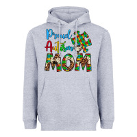 Heather Grey proud autism mom Heavyweight Hoodie - Artiststas