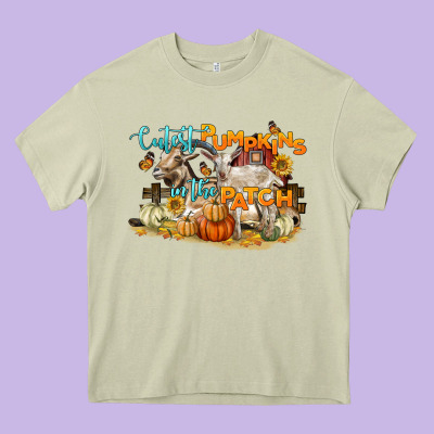 Cutest Pumpkins In The Patch Heavy Core Tee Designed By Lillyallendesigns
