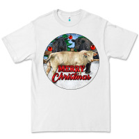 White Merry Christmas Charolais Bull Premium Tee - RanaPortraitStore