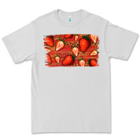 Dove Grey Strawberry Background Premium Tee - Bettercallsaul