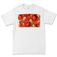 White Strawberry Background Premium Tee - Bettercallsaul