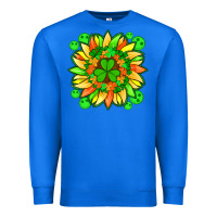 True Royal sunflower with st patricks smiley face and shamrock with glitter Premium Sweatshirt - Artiststas