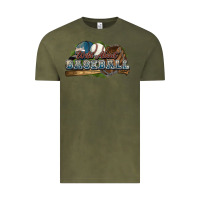 Vintage Olive Wild about Baseball Vintage Tee - HowdyJamesFarm