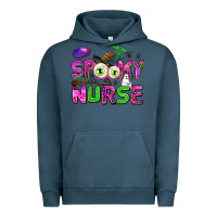 Pigment Midnight Navy spooky nurse Urban Hoodie - AdoDesignShop