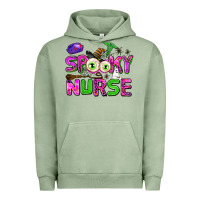 Pigment Oil Green spooky nurse Urban Hoodie - AdoDesignShop