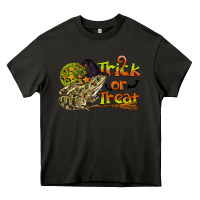 Asphalt Trick Or Treat With Frog Heavy Core Tee - LillyAllenDesigns