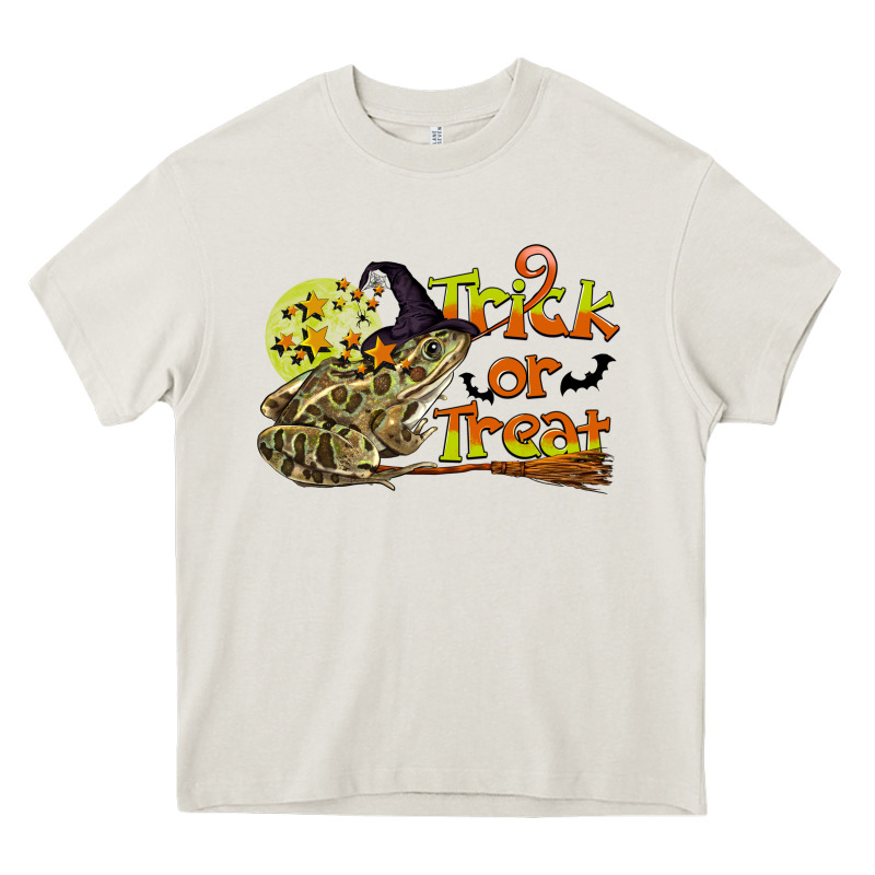 Trick Or Treat With Frog Heavy Core Tee by LillyAllenDesigns | Teevron