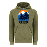Vintage Olive Whitefish MT Vintage Hoodie - minhPixels