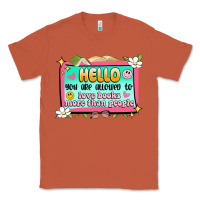 Copper hello you are allowed to love books more than peop Classic Tee - Artiststas