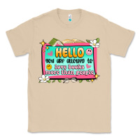 Mushroom hello you are allowed to love books more than peop Classic Tee - Artiststas