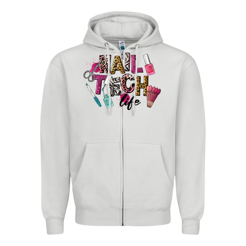 Nail Tech Life Zipper Hoodie by LillyAllenDesigns | Teevron
