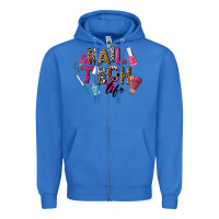 True Royal Nail Tech Life Zipper Hoodie - LillyAllenDesigns