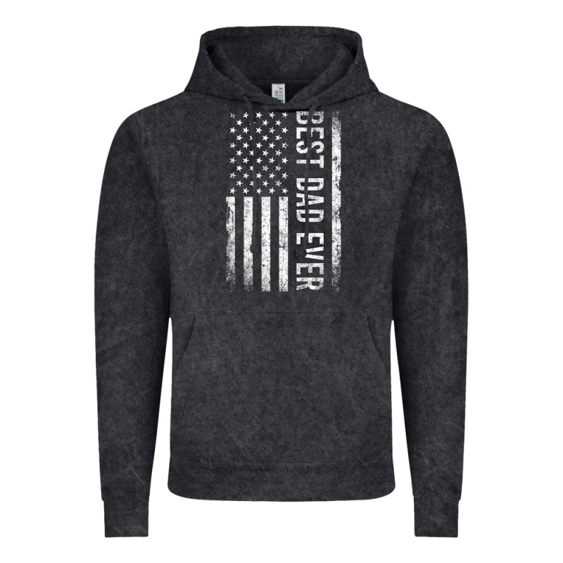 Father's Day Best Dad Ever American Flag Vintage Hoodie by minhPixels | Teevron