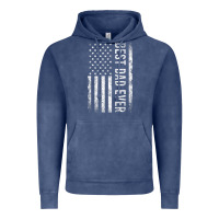 Vintage Denim Father's Day Best Dad Ever American Flag Vintage Hoodie - minhPixels