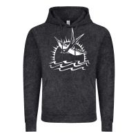 Vintage Black Captain Jack Sparrow Tattoo WHITE Vintage Hoodie - minhPixels
