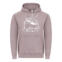 Vintage Zinc Captain Jack Sparrow Tattoo WHITE Vintage Hoodie - minhPixels
