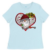 Baby Blue Valentine's Day Gnome Ladies Tee - Bettercallsaul