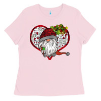 Bubblegum Pink Valentine's Day Gnome Ladies Tee - Bettercallsaul