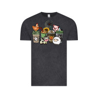 Vintage Black Farm animal coffee cups Vintage Tee - HowdyJamesFarm