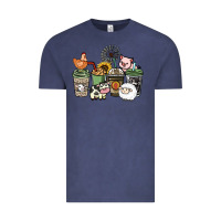 Vintage Denim Farm animal coffee cups Vintage Tee - HowdyJamesFarm