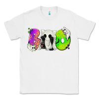 White Boo Ghost Cat Classic Tee - texasbilliewilder