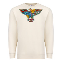 Sandshell thunderbird with usa flag and sunflowers Premium Sweatshirt - Artiststas