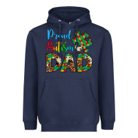 Navy proud autism dad Heavyweight Hoodie - Artiststas