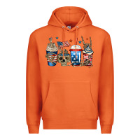 Carrot 4th of july skeleton coffee cups Premium Hoodie - Jasminsmagicworld