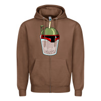 Chestnut bubble fett boba tea funny sci fi pun pearl milk tea gift t shirt Zipper Hoodie - minhPixels