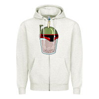 Oatmeal Heather bubble fett boba tea funny sci fi pun pearl milk tea gift t shirt Zipper Hoodie - minhPixels