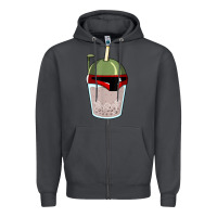 Smoke bubble fett boba tea funny sci fi pun pearl milk tea gift t shirt Zipper Hoodie - minhPixels