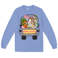 Colony Blue Happy Easter bunny truck Easter Day Long Sleeve Tee - CowGirlArtShop