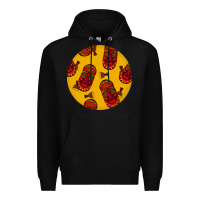 Black african masks round earrings 5 Premium Hoodie - BundleAndBundleShop
