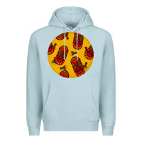 Blue Mist african masks round earrings 5 Premium Hoodie - BundleAndBundleShop