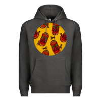 Charcoal Heather african masks round earrings 5 Premium Hoodie - BundleAndBundleShop