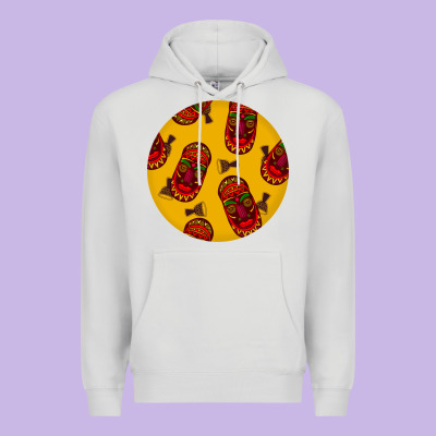 African Masks Round Earrings 5 Premium Hoodie Designed By Bundleandbundleshop